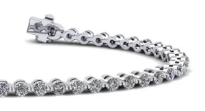Classic Prong Set Lab-Grown Diamond Tennis Bracelet with 5.95 ct.(finished) 3.6mm