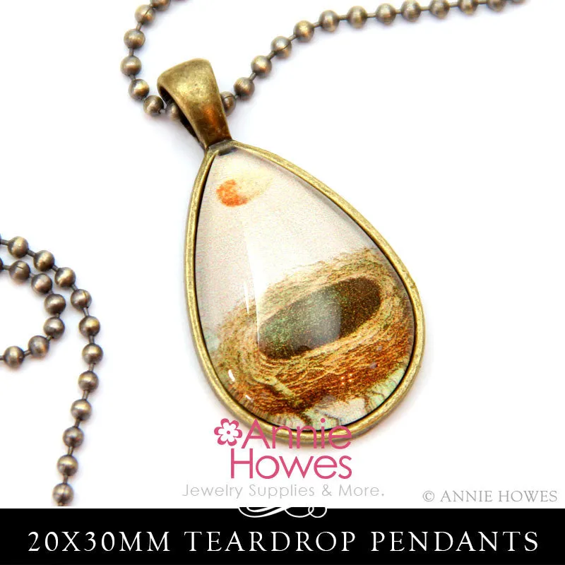 Clear Teardrop Glass 20x30