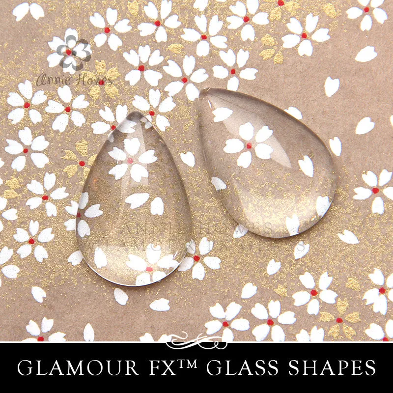 Clear Teardrop Glass 20x30