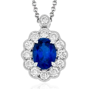 Color Pendant in 18k Gold with Diamonds