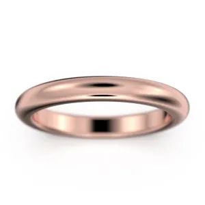 Comfort Fit 3mm Wedding Band 10K/14K/18K Solid Gold