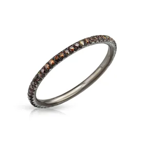 Couture French V-Cut Mini Eternity Band (Platinum)