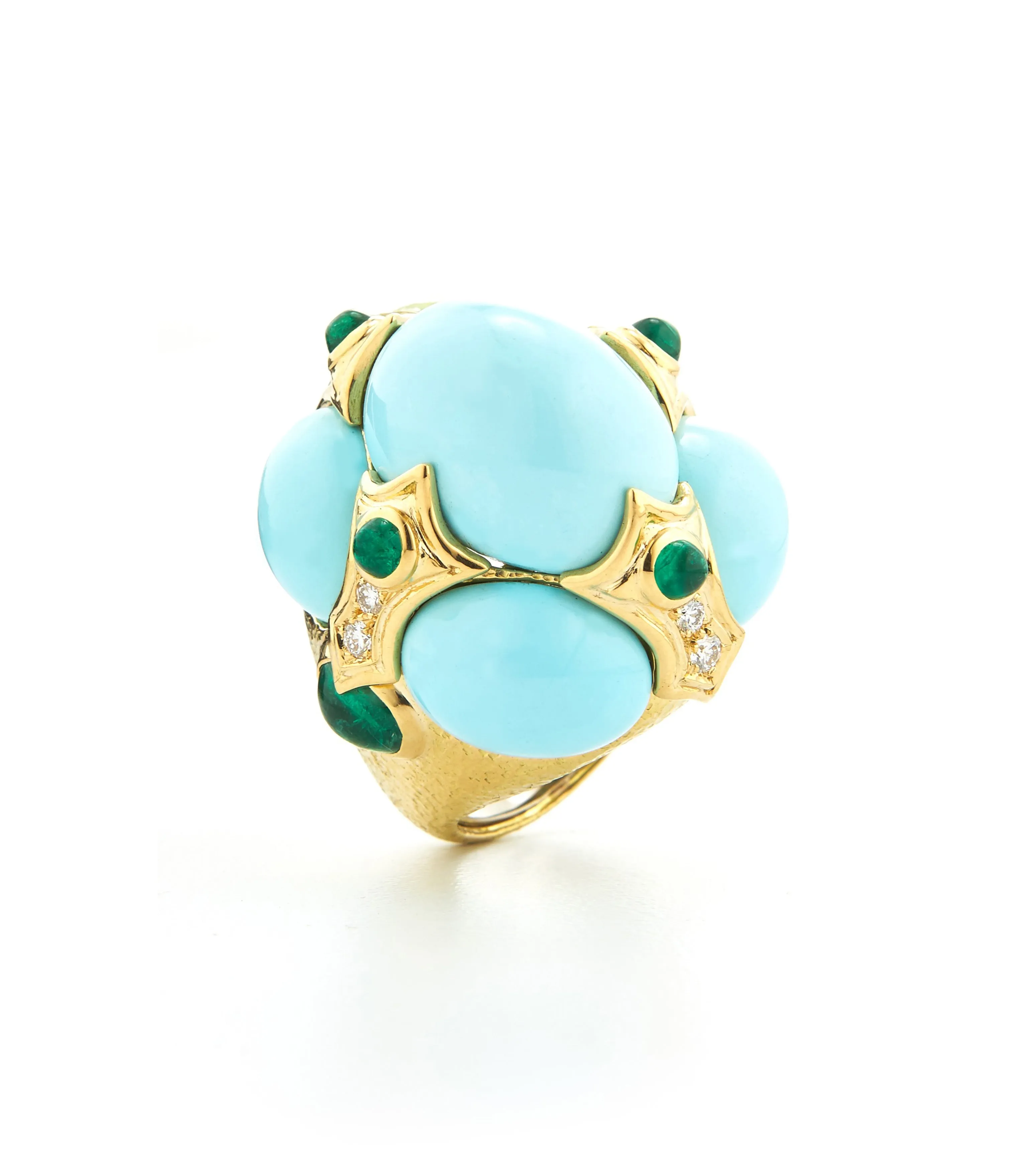 Crown Ring, Turquoise