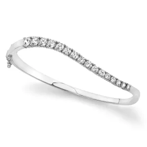 Curved Diamond Journey Lab-Grown Diamond Bangle with 1.97 ct.(finished)