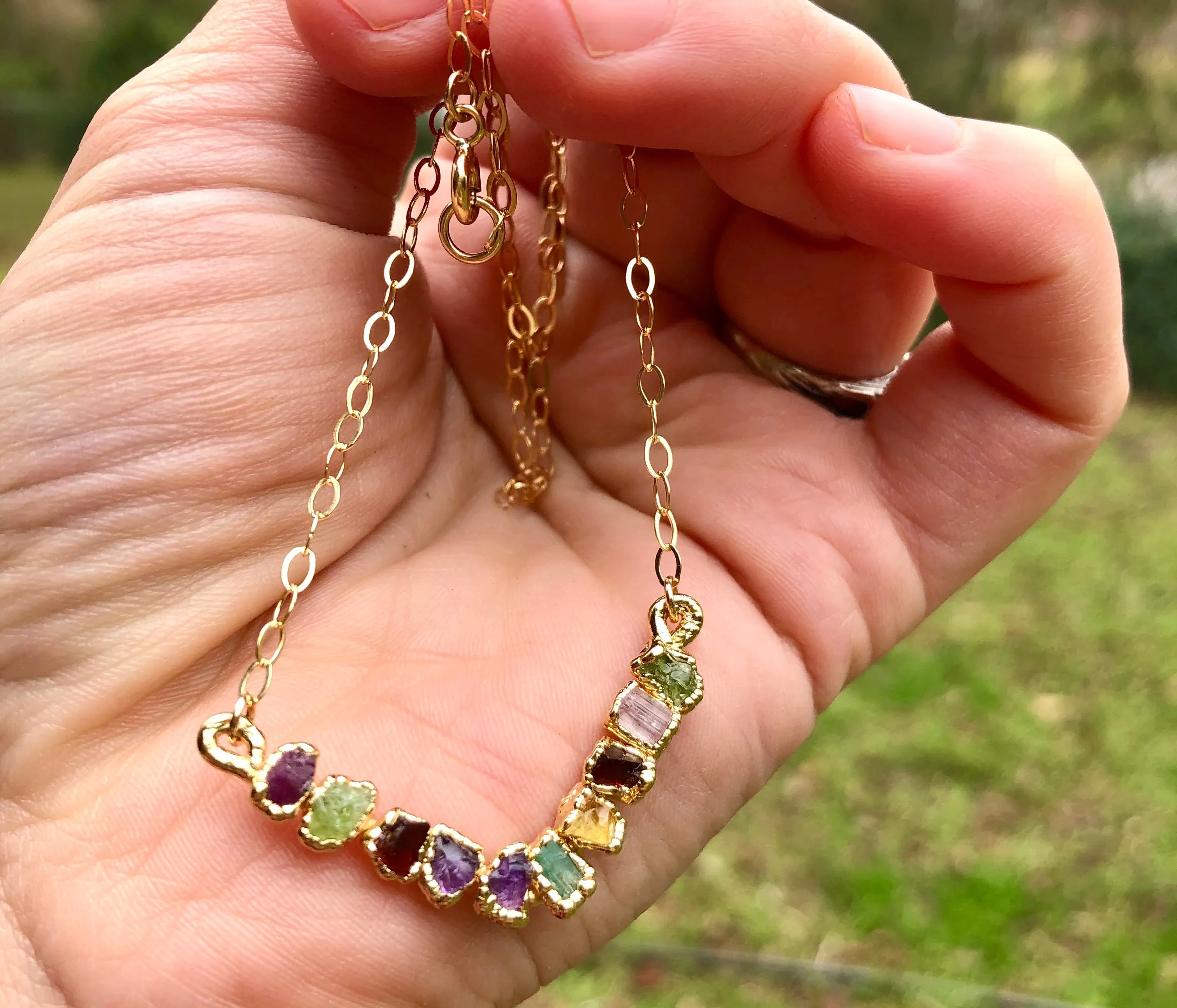 CUSTOM BIRTHSTONE PENDANT NECKLACE