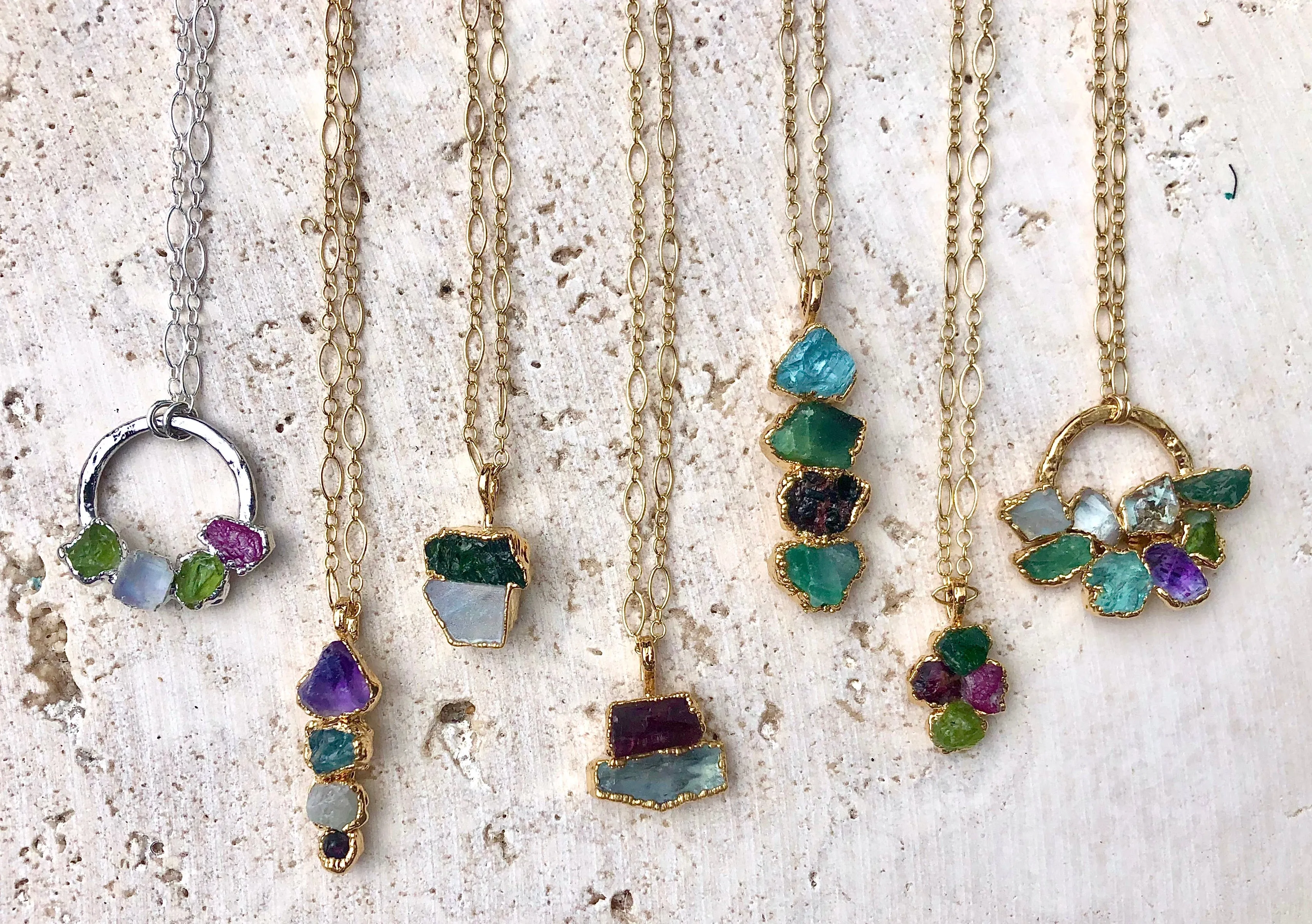 CUSTOM BIRTHSTONE PENDANT NECKLACE