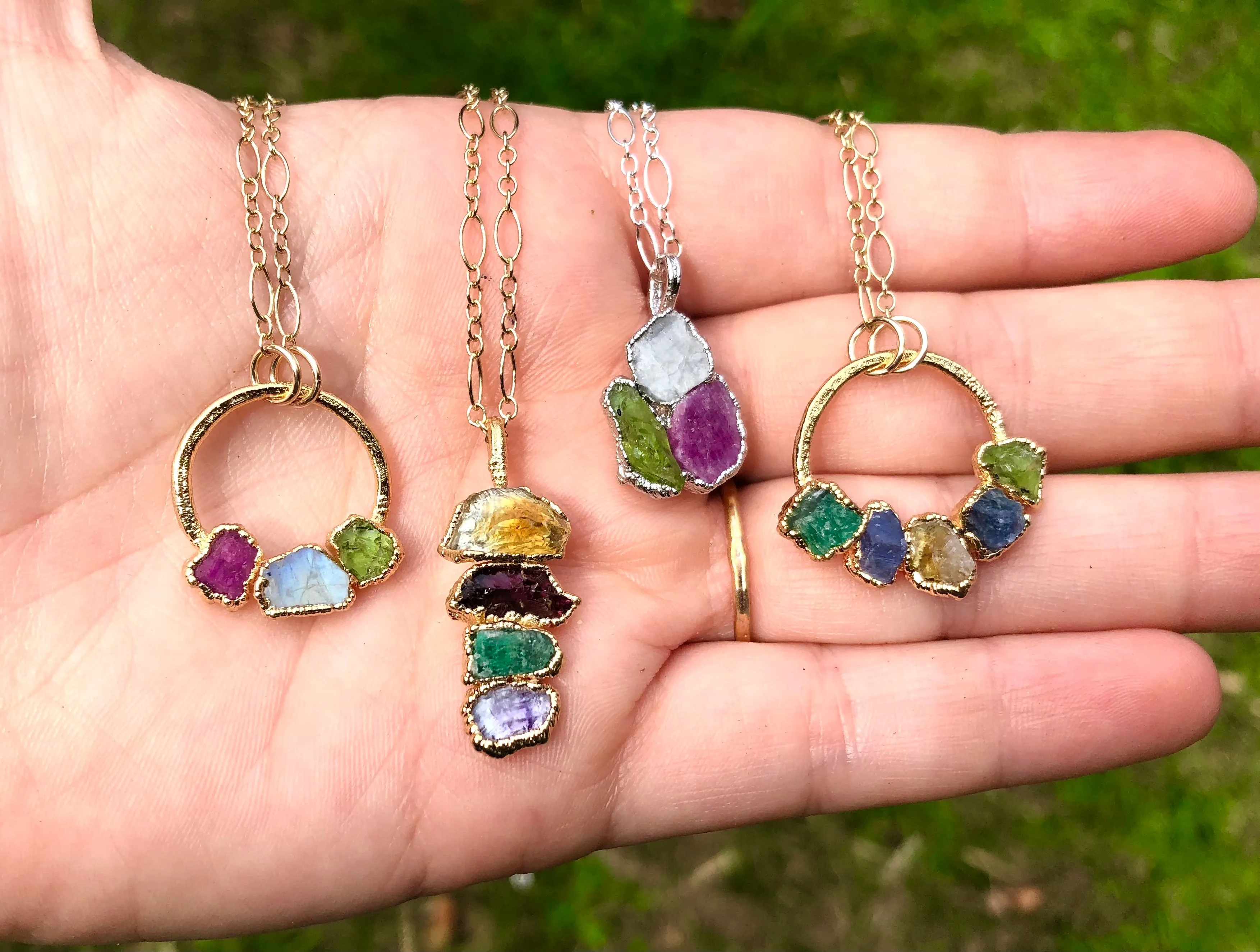 CUSTOM BIRTHSTONE PENDANT NECKLACE