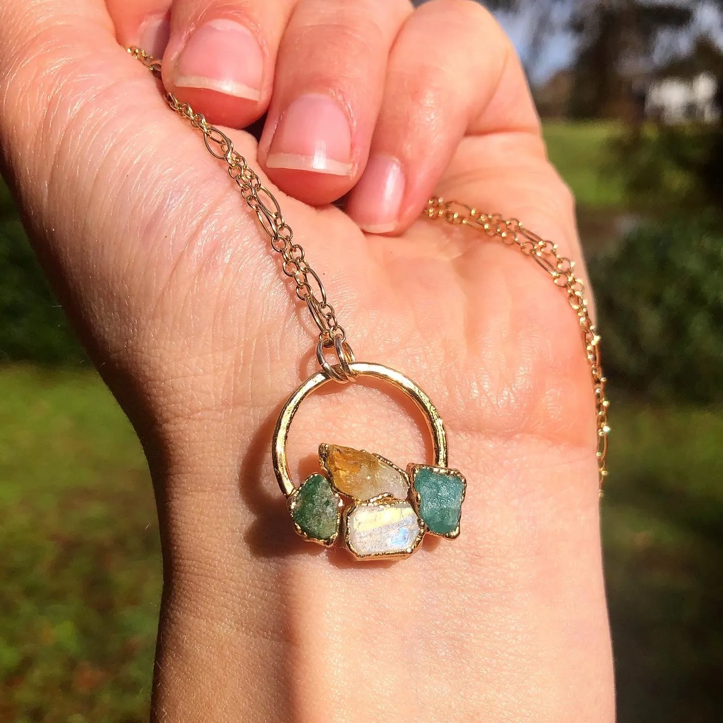 CUSTOM BIRTHSTONE PENDANT NECKLACE
