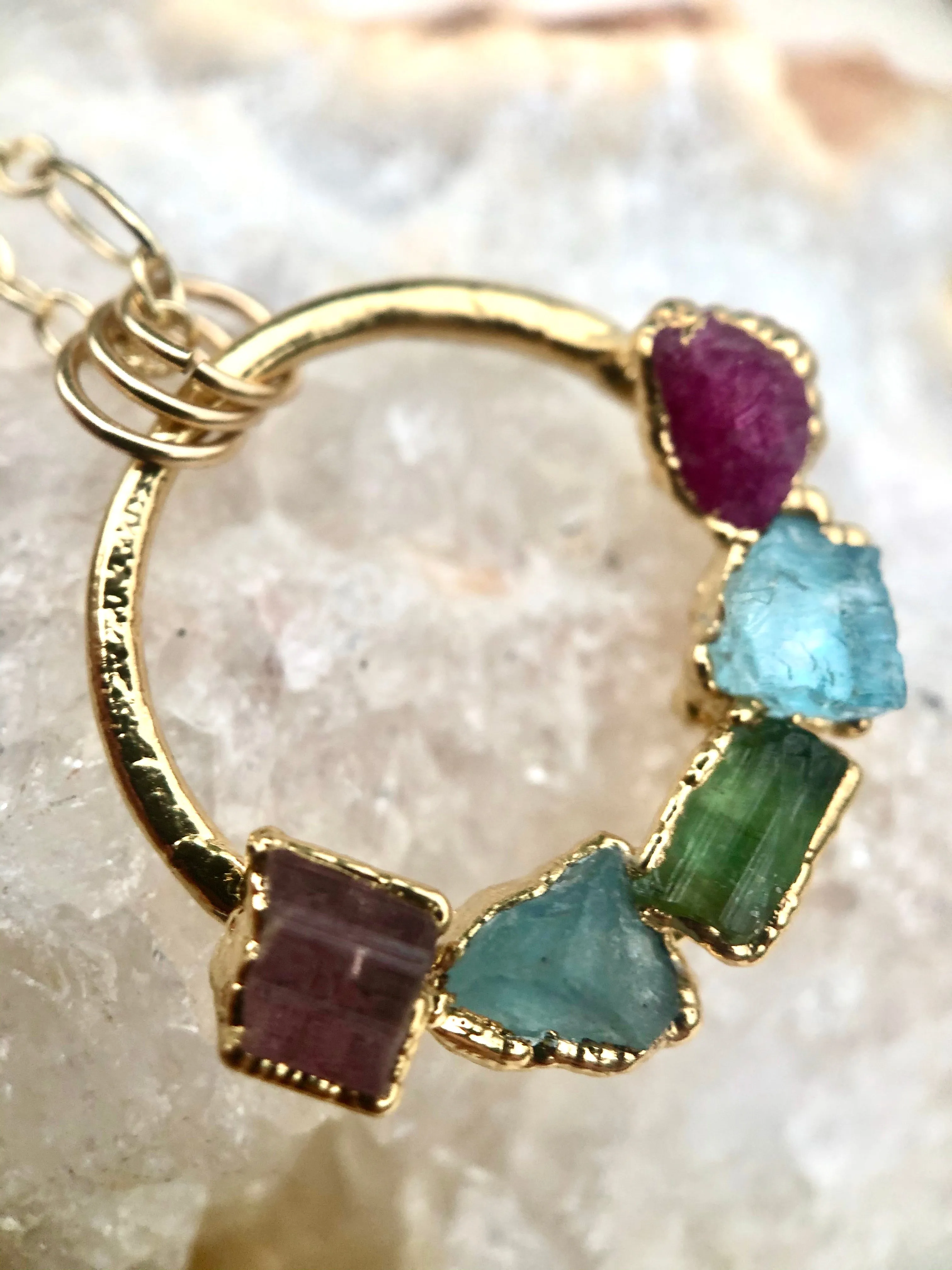 CUSTOM BIRTHSTONE PENDANT NECKLACE