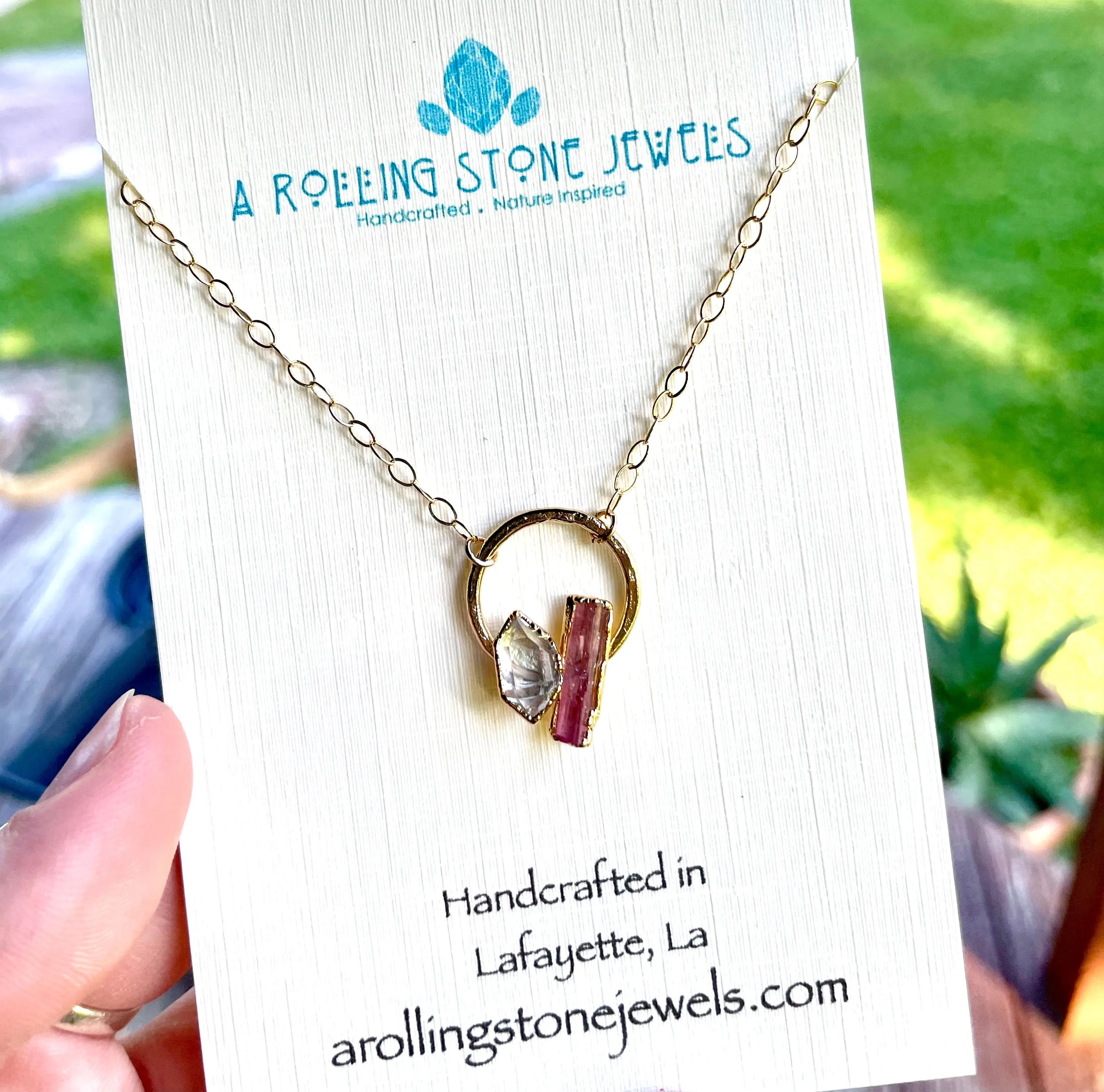 CUSTOM BIRTHSTONE PENDANT NECKLACE
