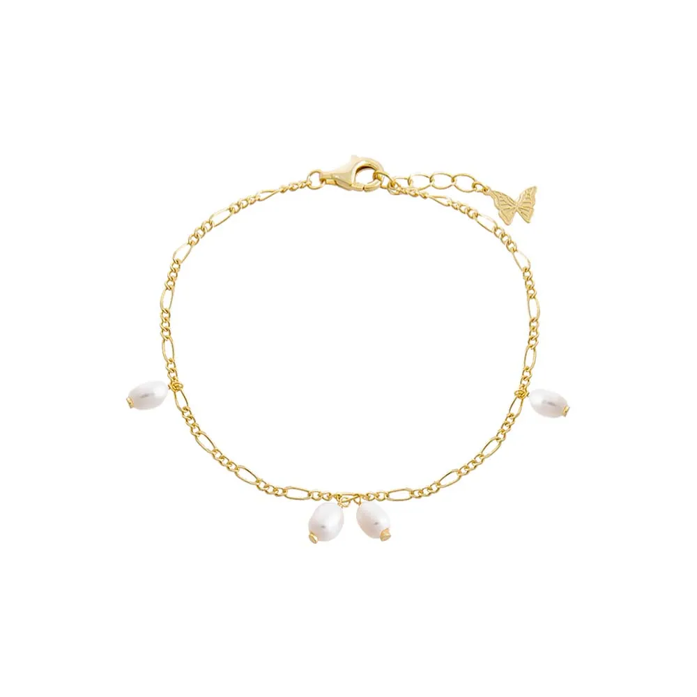 Dangling Pearl Clusters Bracelet