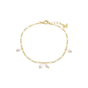 Dangling Pearl Clusters Bracelet