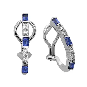 De Hago Sapphire & Diamond Earring