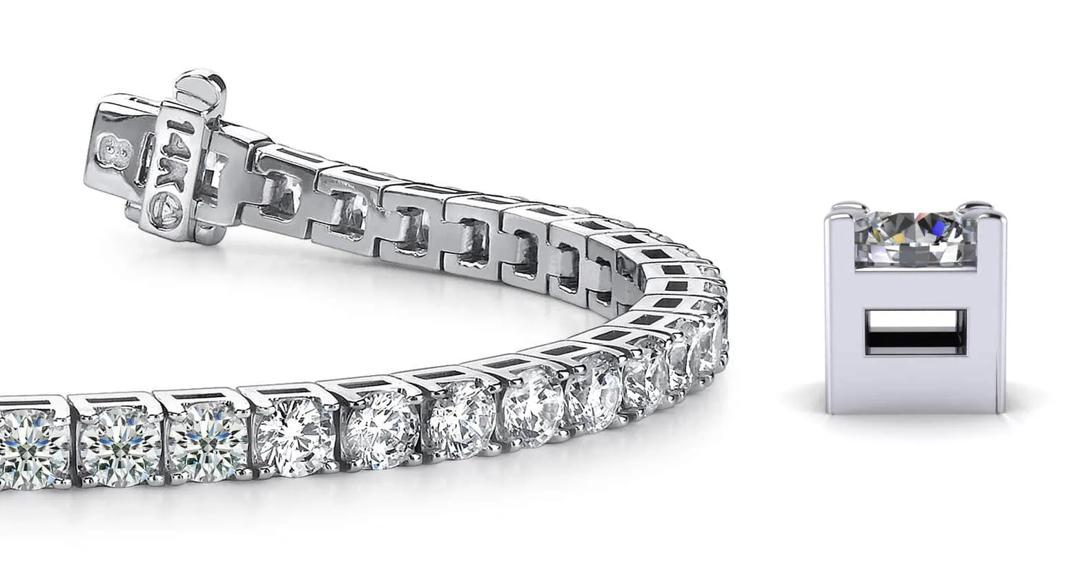 Diamond Dreams Lab-Grown Diamond Tennis Bracelet with 8.60 ct.(finished) 3.7mm