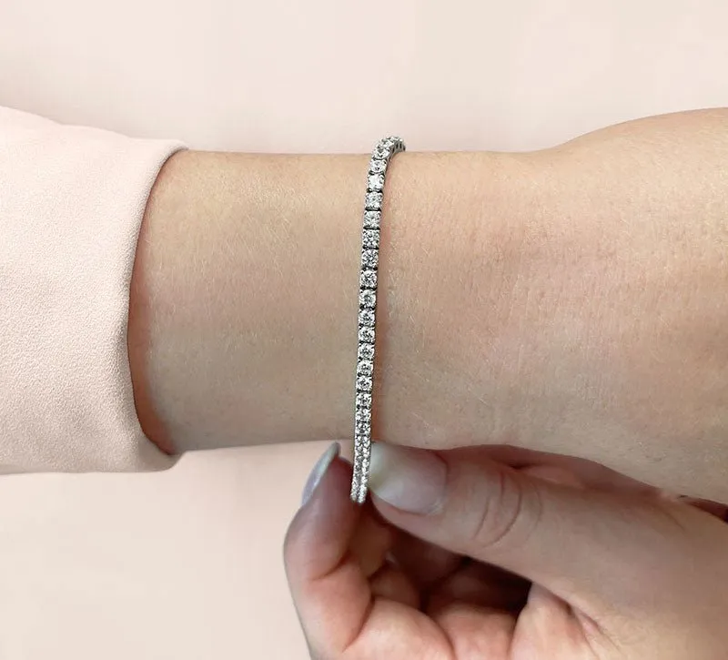 Diamond Dreams Lab-Grown Diamond Tennis Bracelet with 8.60 ct.(finished) 3.7mm