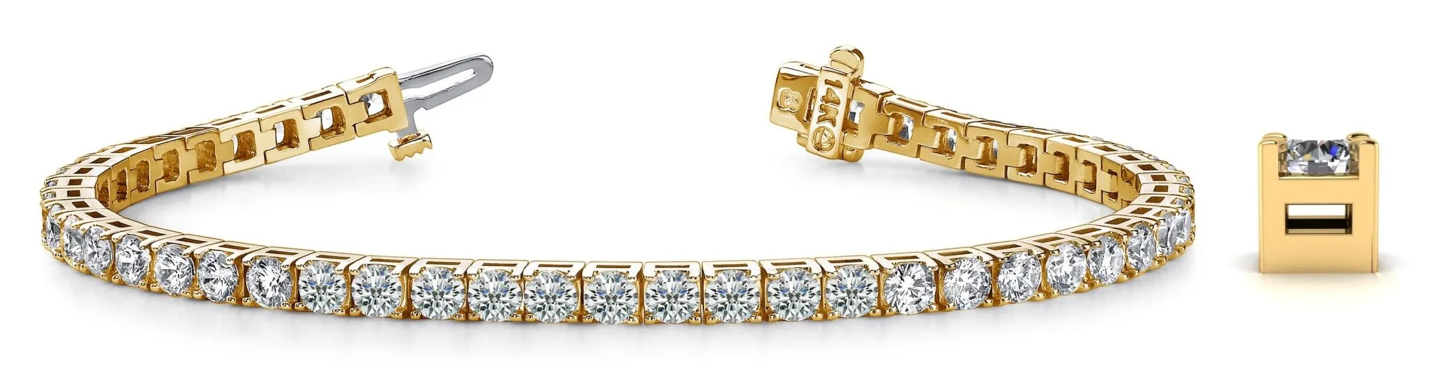 Diamond Dreams Lab-Grown Diamond Tennis Bracelet with 8.60 ct.(finished) 3.7mm