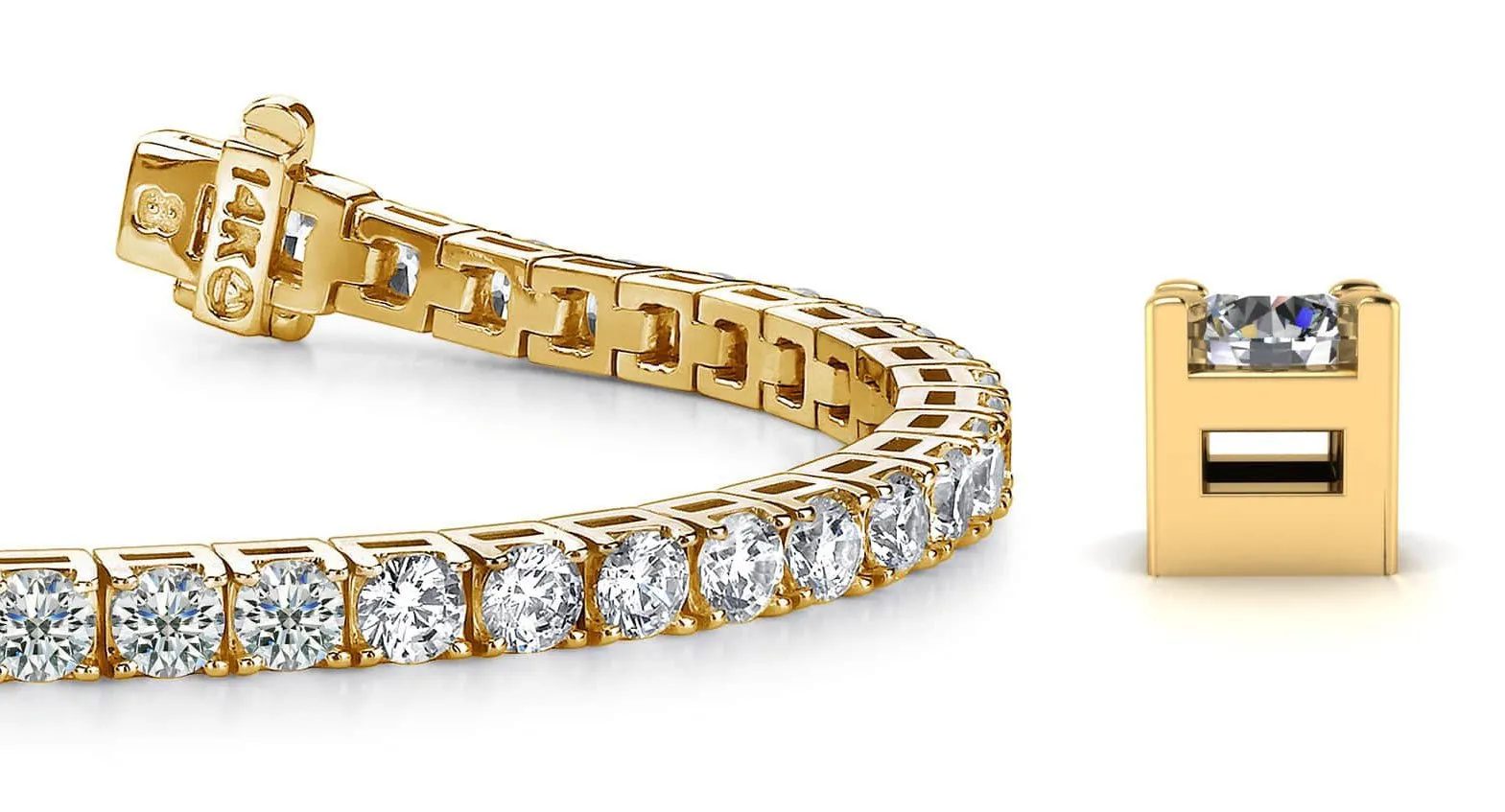 Diamond Dreams Lab-Grown Diamond Tennis Bracelet with 8.60 ct.(finished) 3.7mm