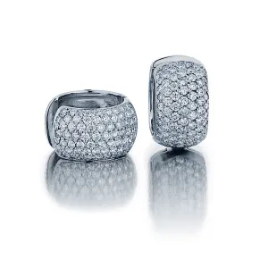 Diamond Hoop Earrings