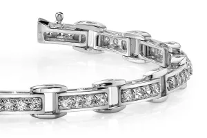 Diamond Quad Link Lab-Grown Diamond Bracelet with 2.42 ct.(finished) 2.5mm