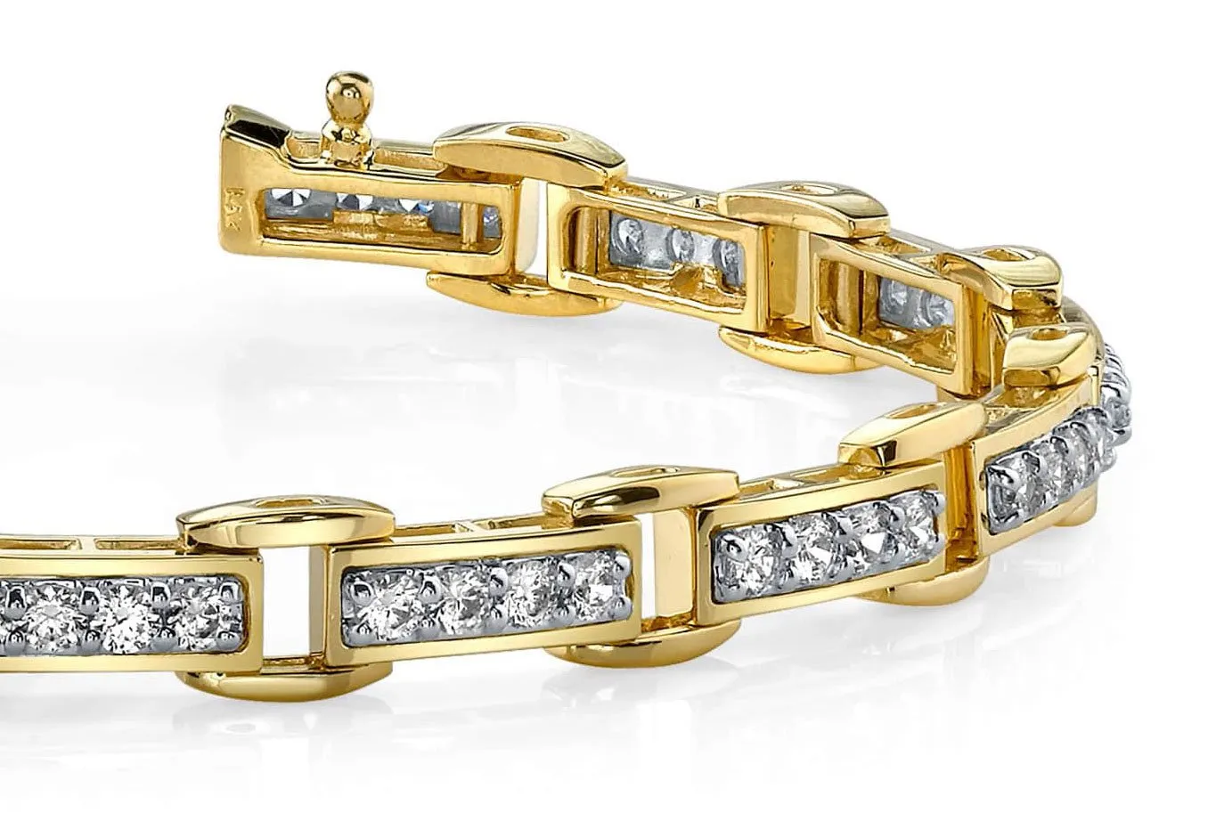 Diamond Quad Link Lab-Grown Diamond Bracelet with 2.42 ct.(finished) 2.5mm