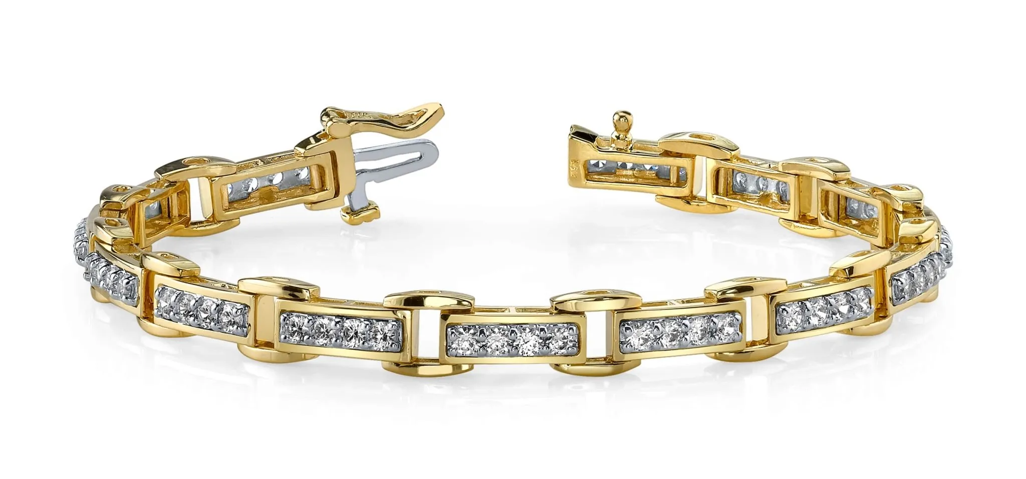 Diamond Quad Link Lab-Grown Diamond Bracelet with 2.42 ct.(finished) 2.5mm