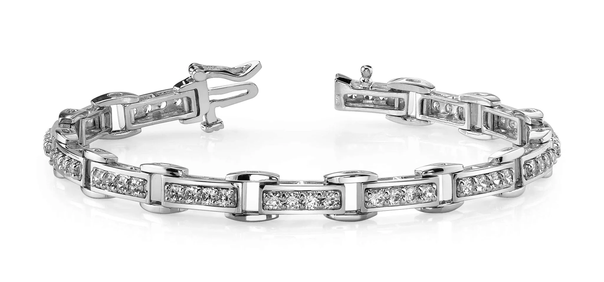 Diamond Quad Link Lab-Grown Diamond Bracelet with 2.42 ct.(finished) 2.5mm