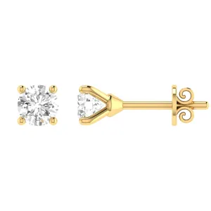 Diamond Stud Earrings with 1.00ct Diamonds in 18K Yellow Gold - 18YCE100