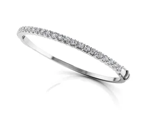 Diamond Top Lab-Grown Diamond Bangle with 1.44 ct.(finished) 2.6mm