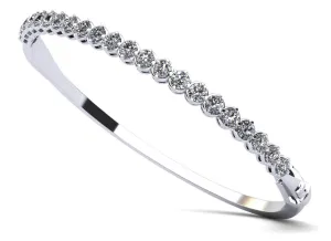 Divinely Dazzling Bangle Lab-Grown Diamond Bracelet with 2.31 ct.(finished) 3mm
