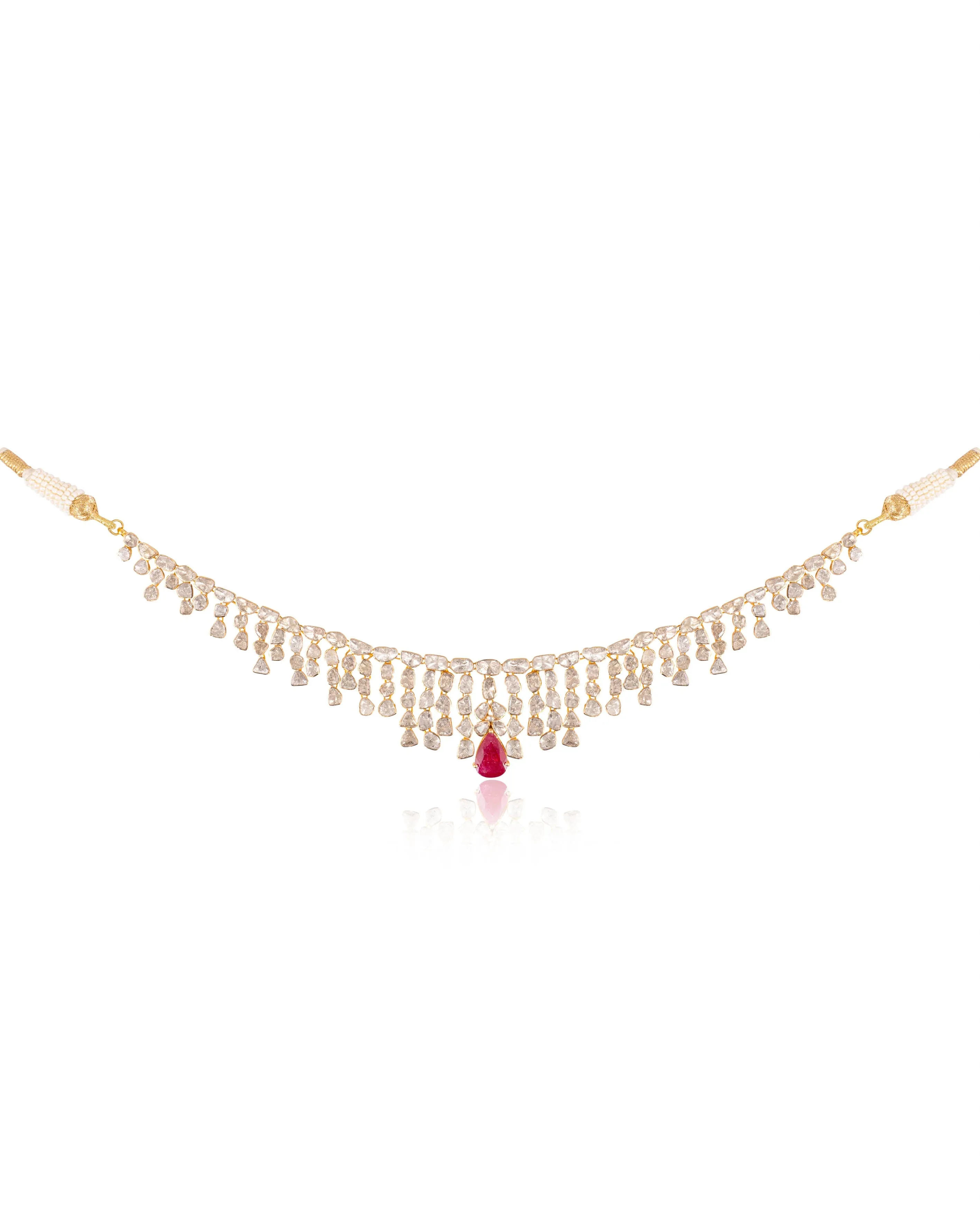 Diya Polki Necklace