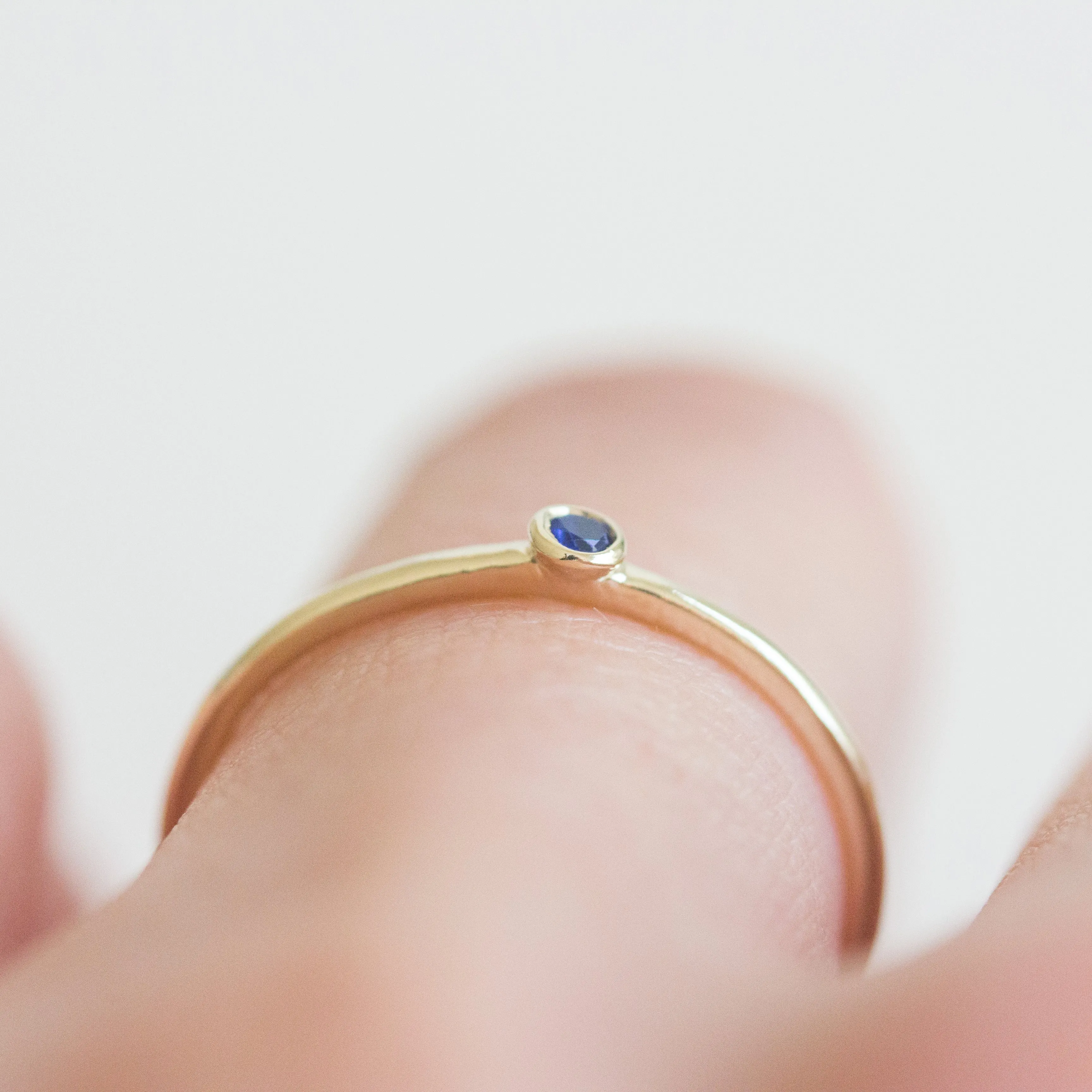 Dot Sapphire Ring - Size 5.5