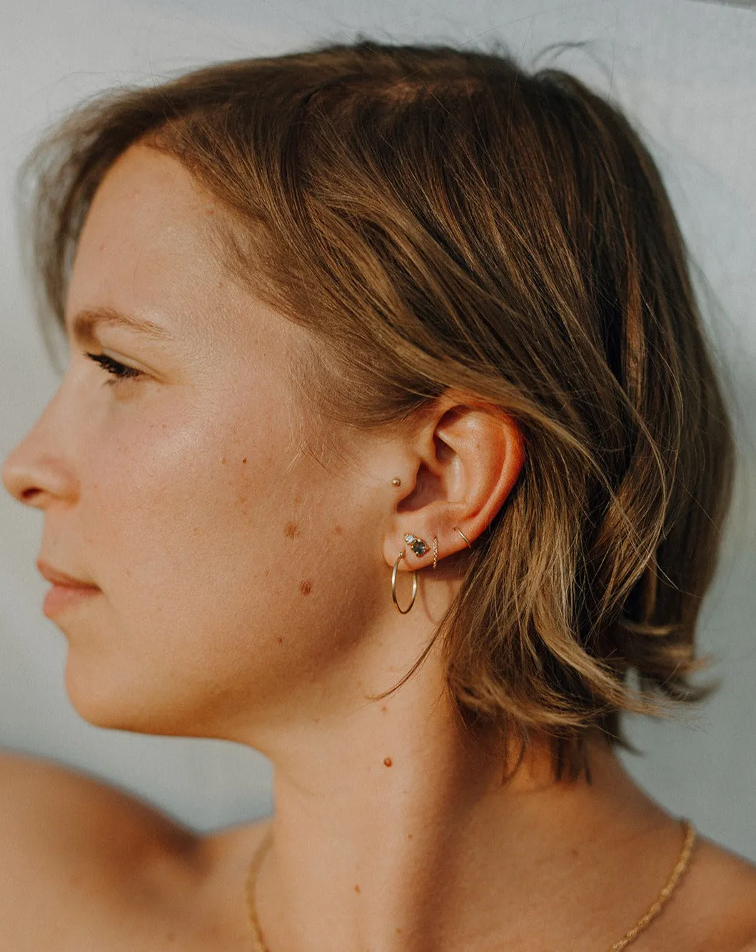 Double Dutch Earrings | 14k Sapphire & Diamond