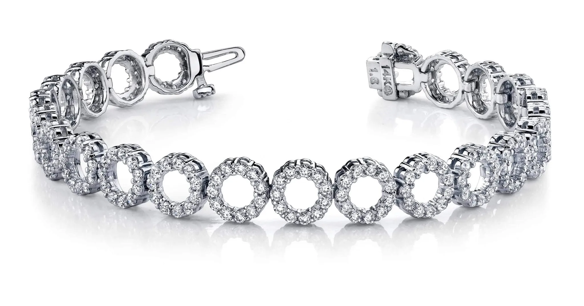 Dynamic Diamond Circle Link Bracelet Lab-Grown Diamond with 5.06 ct.(finished) 1.6mm