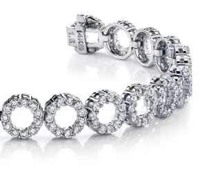 Dynamic Diamond Circle Link Bracelet Lab-Grown Diamond with 5.06 ct.(finished) 1.6mm