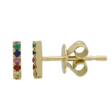 EAR BAR -RAINBOW SAPPHIRE