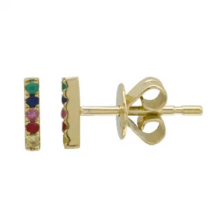 EAR BAR -RAINBOW SAPPHIRE