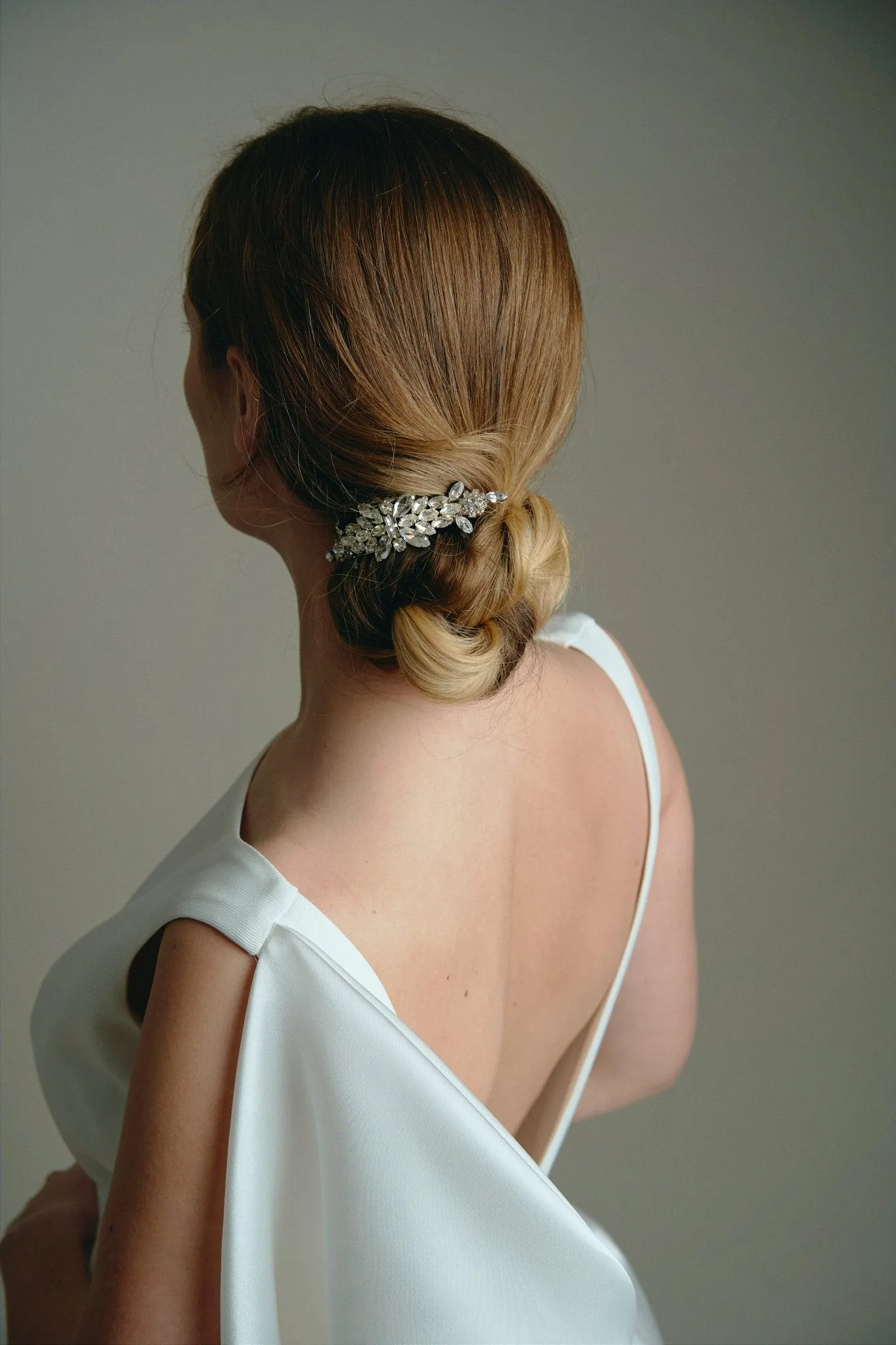 Elsa Silver Crystal Wedding Hair Comb