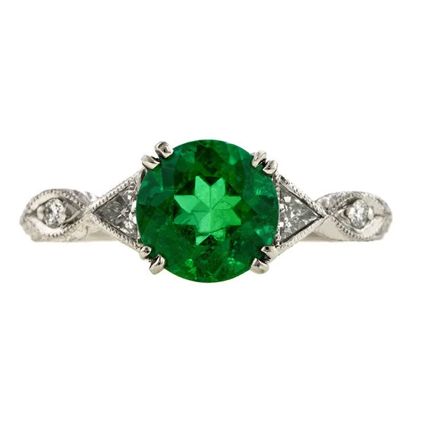 Emerald & Diamond Ring