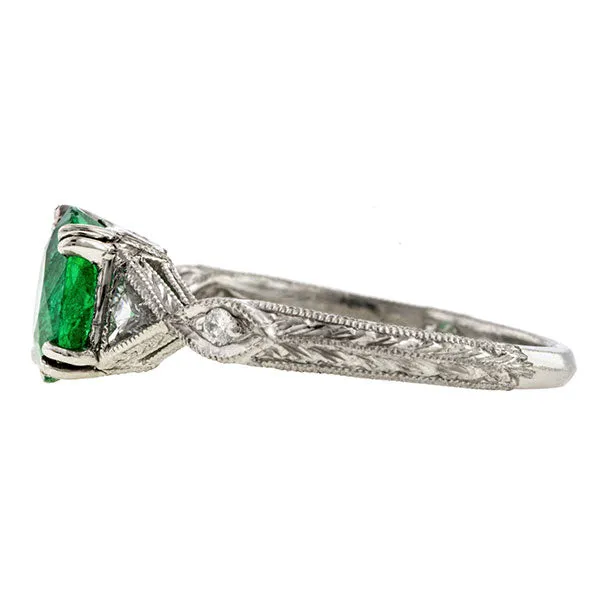 Emerald & Diamond Ring