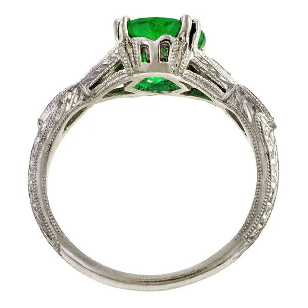 Emerald & Diamond Ring