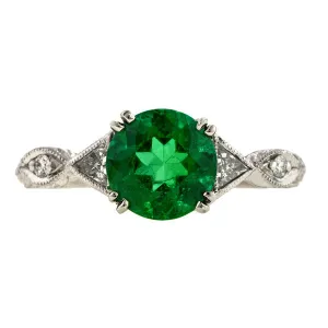 Emerald & Diamond Ring