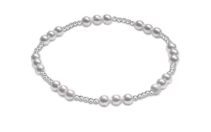 Enewton - Classic Joy Pattern Sterling 4mm Bead Bracelet - Pearl