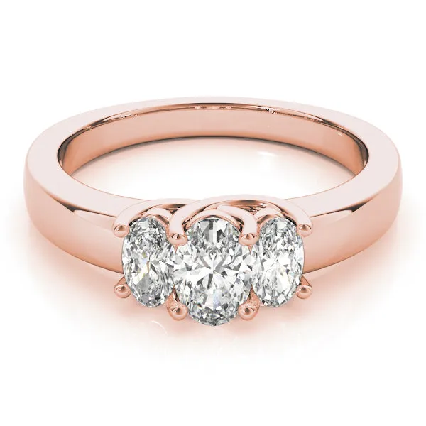Engagement Rings 3 Stone Oval - TN81985