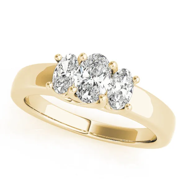 Engagement Rings 3 Stone Oval - TN81985