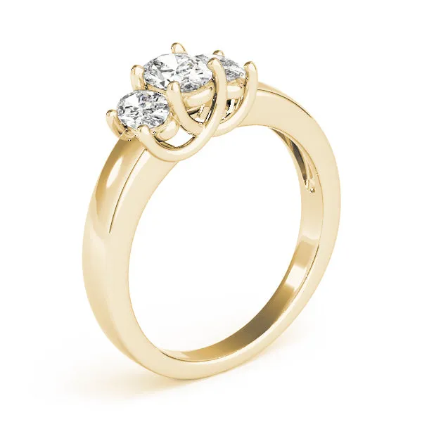 Engagement Rings 3 Stone Oval - TN81985