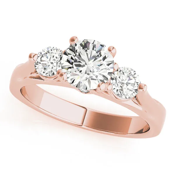 Engagement Rings 3 Stone Round - TN50573-E