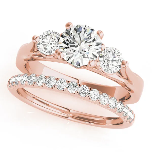 Engagement Rings 3 Stone Round - TN50573-E
