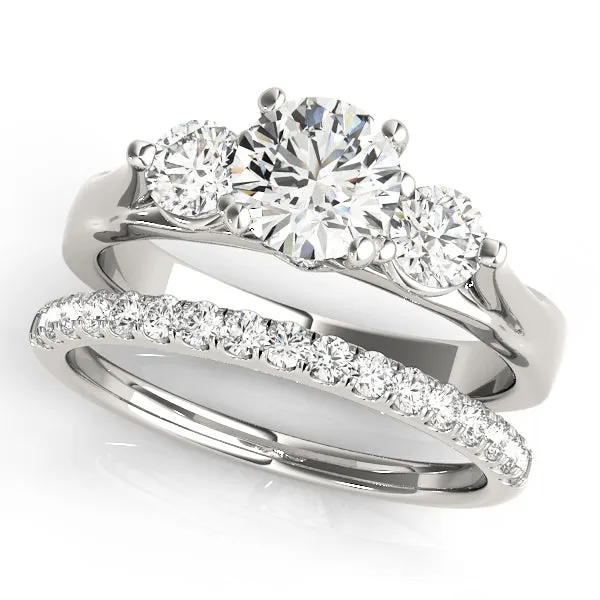 Engagement Rings 3 Stone Round - TN50573-E