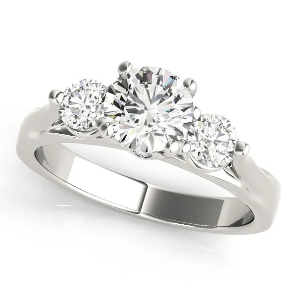 Engagement Rings 3 Stone Round - TN50573-E