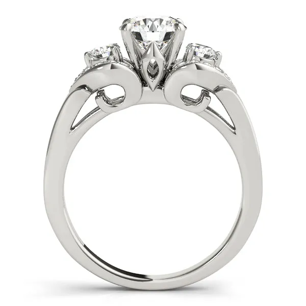 Engagement Rings 3 Stone Round - TN50789-E